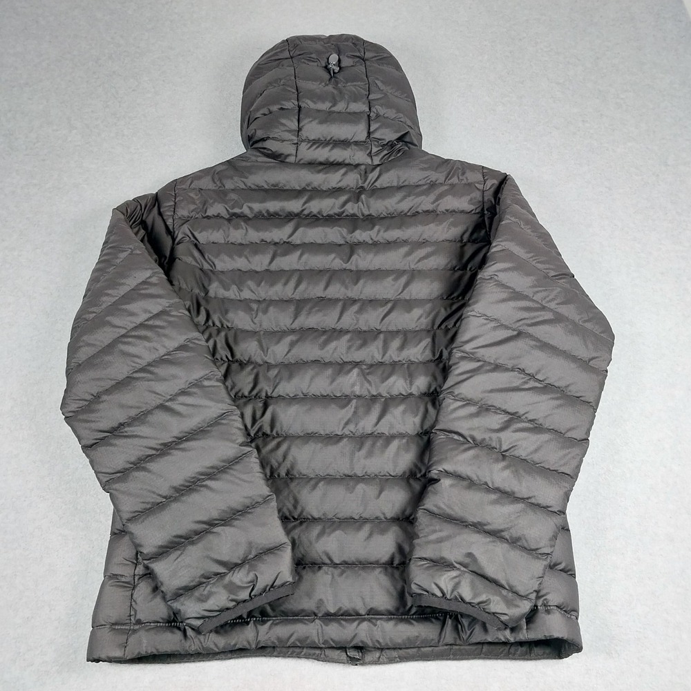 Patagonia Jacket Mens Small Black Down Sweater Hoody Insulated Full Zip Hiking - Picture 4 of 16